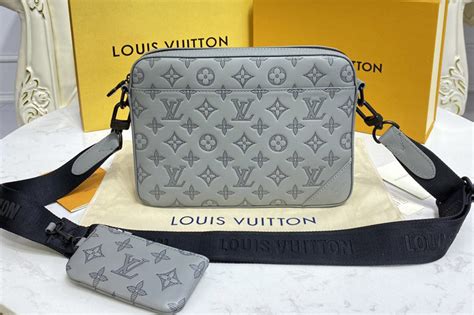 lv duo messenger grey|louis vuitton messenger bag.